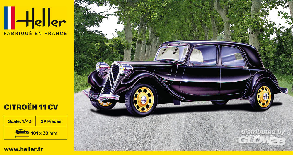 Heller 80159 - Citroen 11 CV 1/43rd Scale